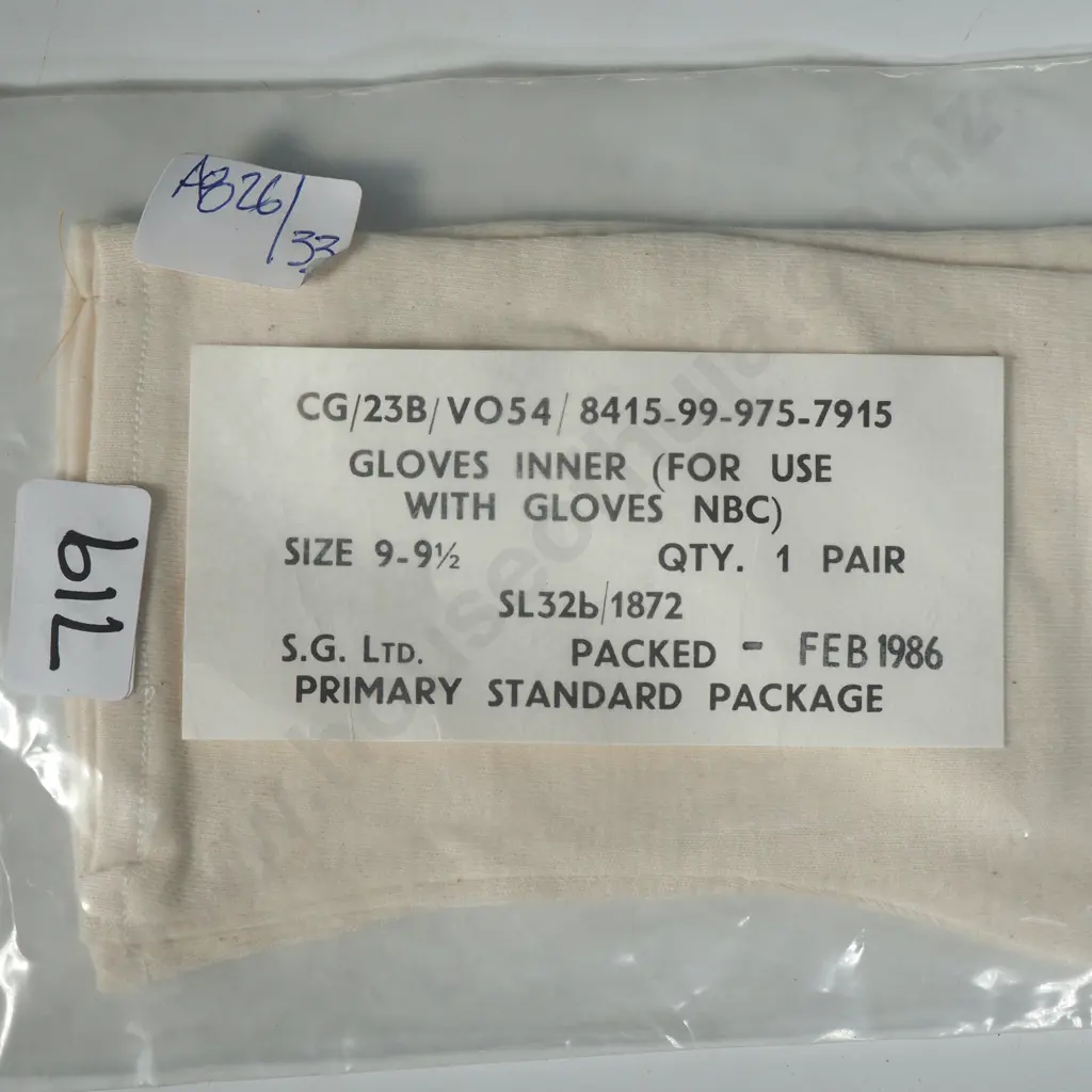 Pair of Inner & Outer NBC Gloves (Nuclear Biological & Chemical) Image 1++