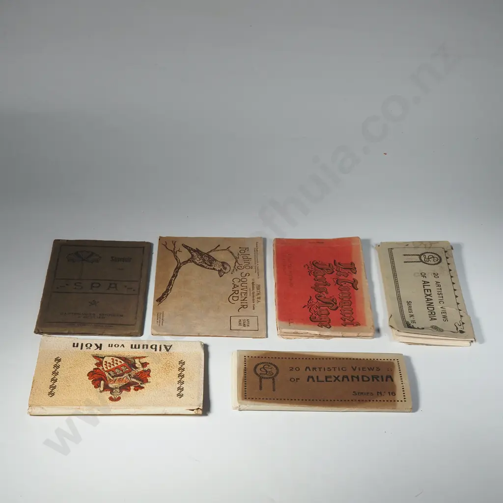 Assorted Lot of WW1 Bringback Post Card Albums Image 1++