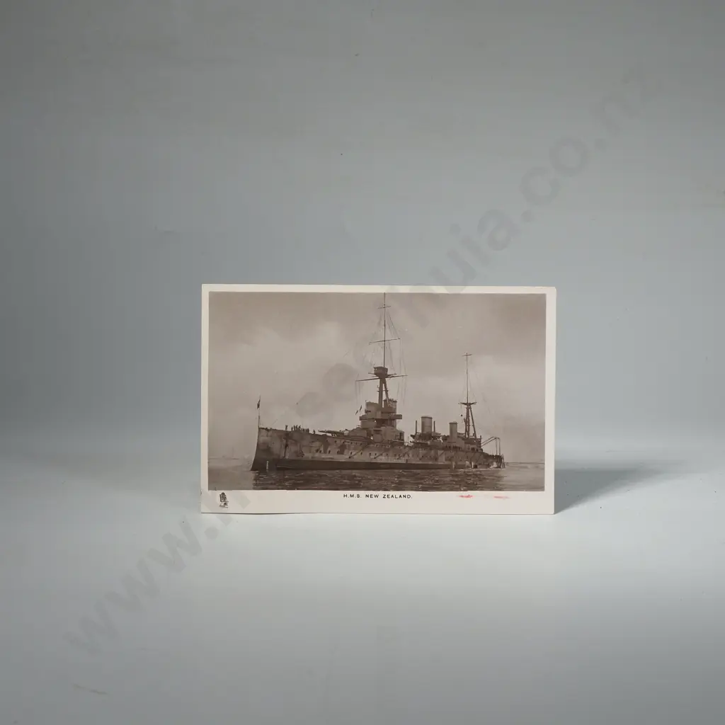 Vintage Tuck's Post Card -HMS New Zealand. Image 1++