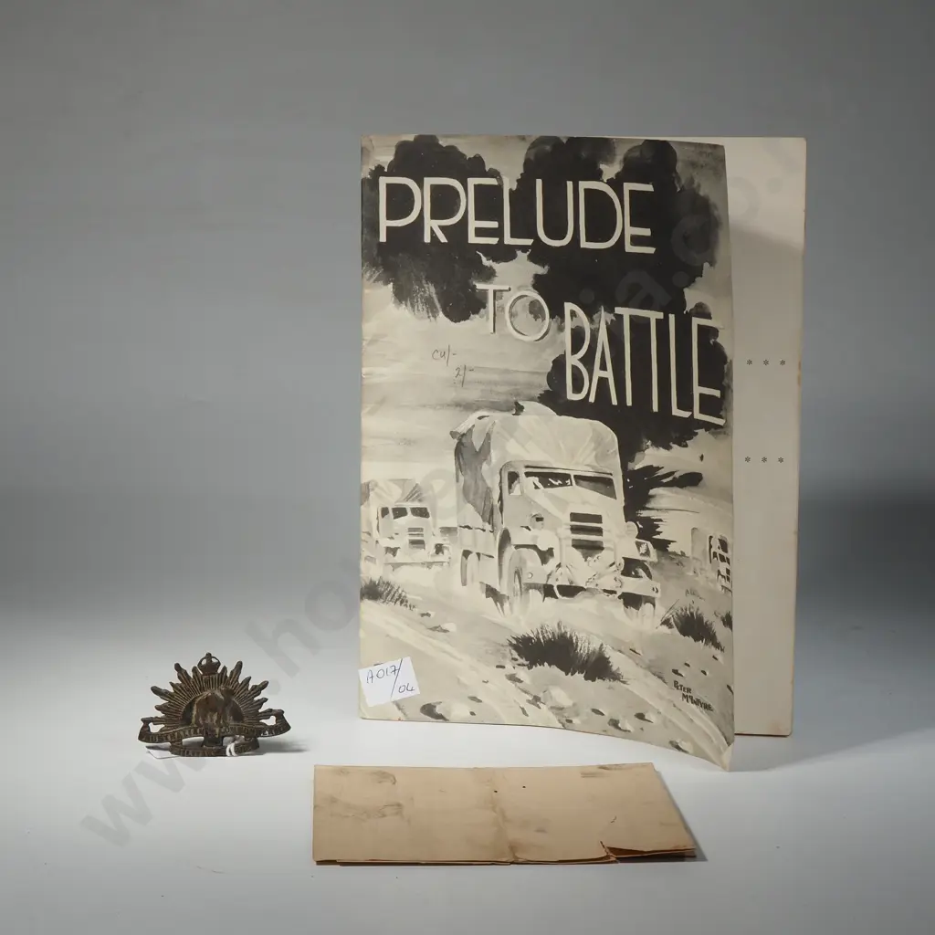 'Prelude to Battle' 1942, Illustrated by Peter McIntyre, & Montgomery Memo to Eight Army 28.04.43 Tunisia. Image 1++