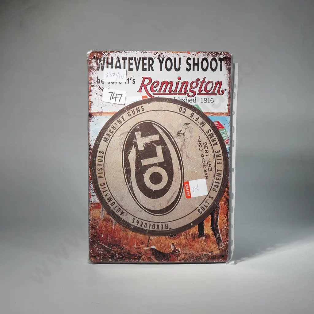 Assorted lot of Low Quality Reproduction Signs - Mainly Colt Related Image 1++
