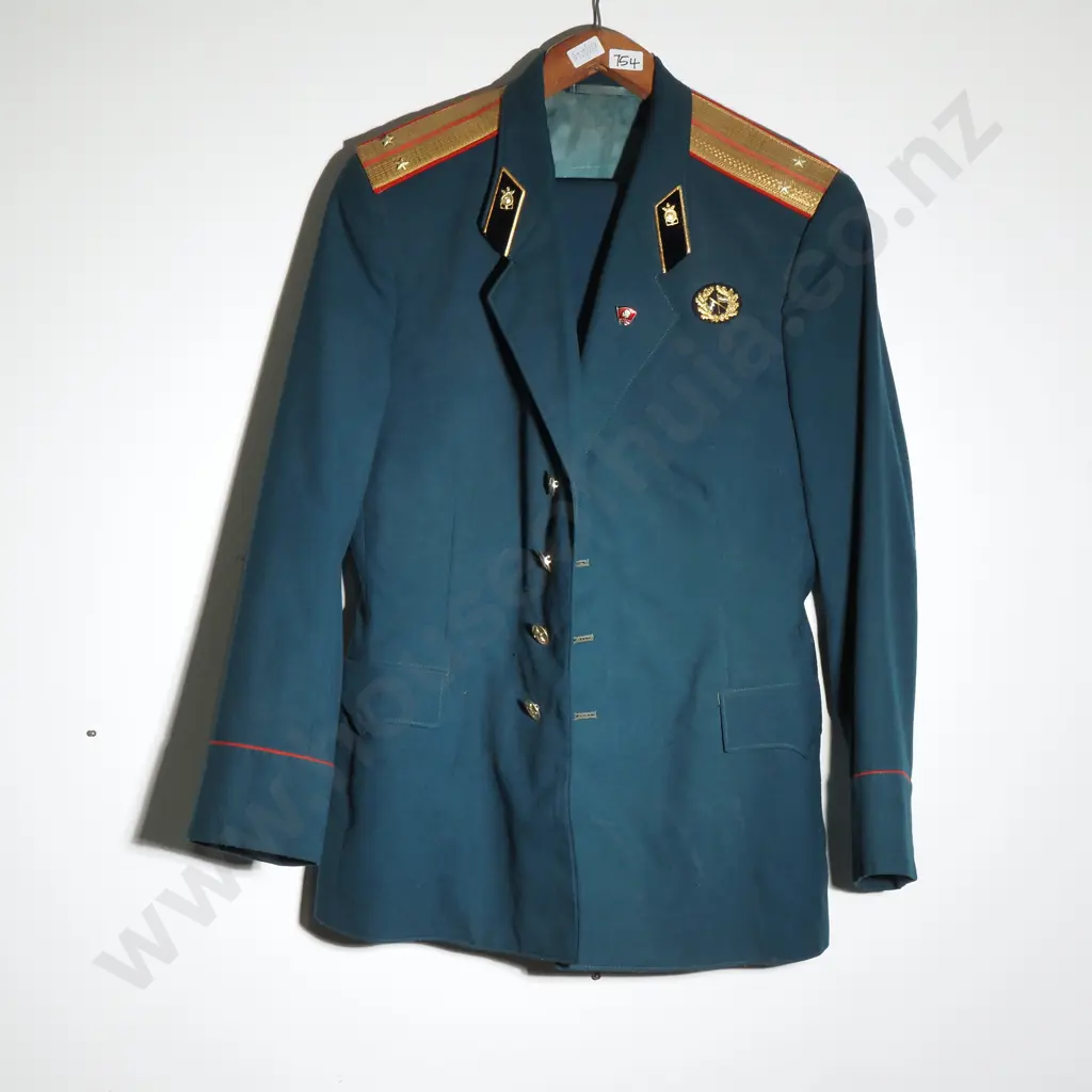 Soviet Navy Officer Dress Uniform & Hat w Signaller Badge Image 1++