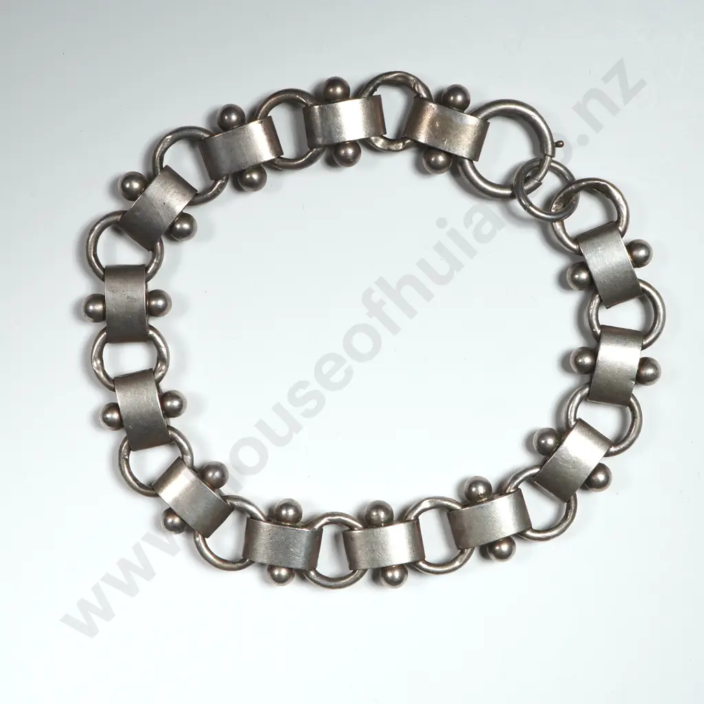 Fancy Antique Sterling Silver Bracelet Image 1++