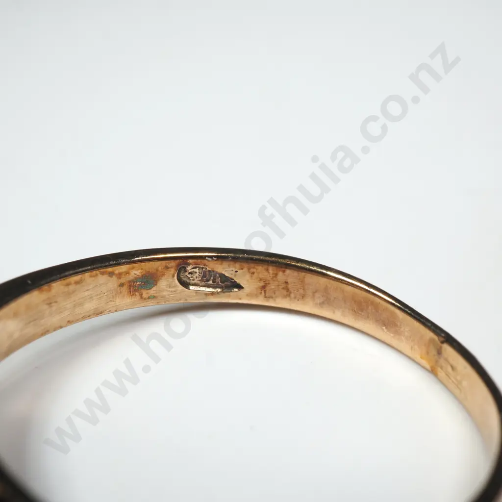 9ct Gold Blue Stone Ring Image 1++