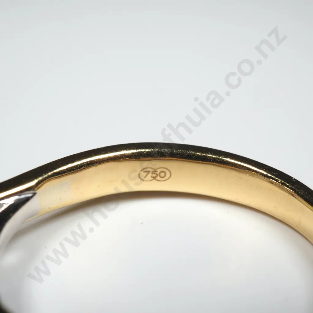 18ct Gold Princess Cut Diamond Ring w Valuation for $8,475.00 Image 1++