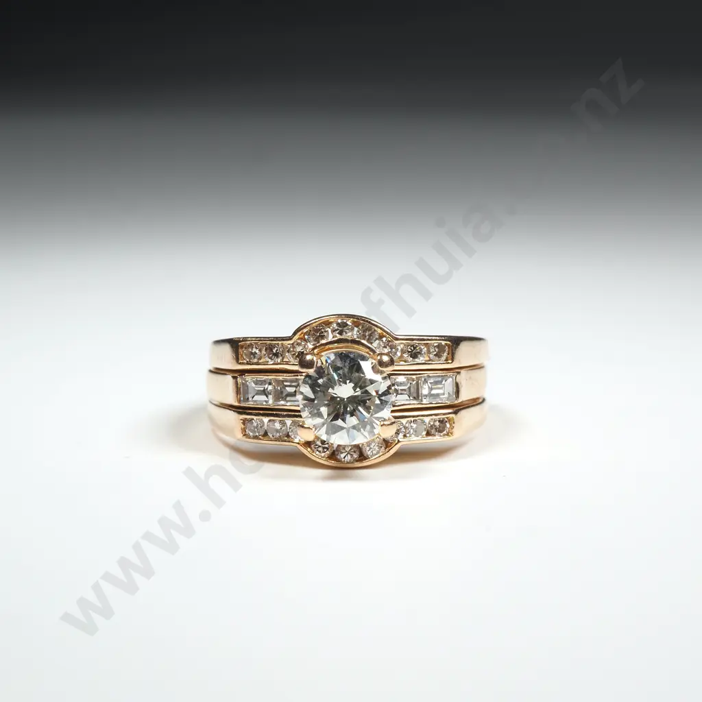 14ct Gold Diamond Ring w Valuation for $7,000.00 Image 1++