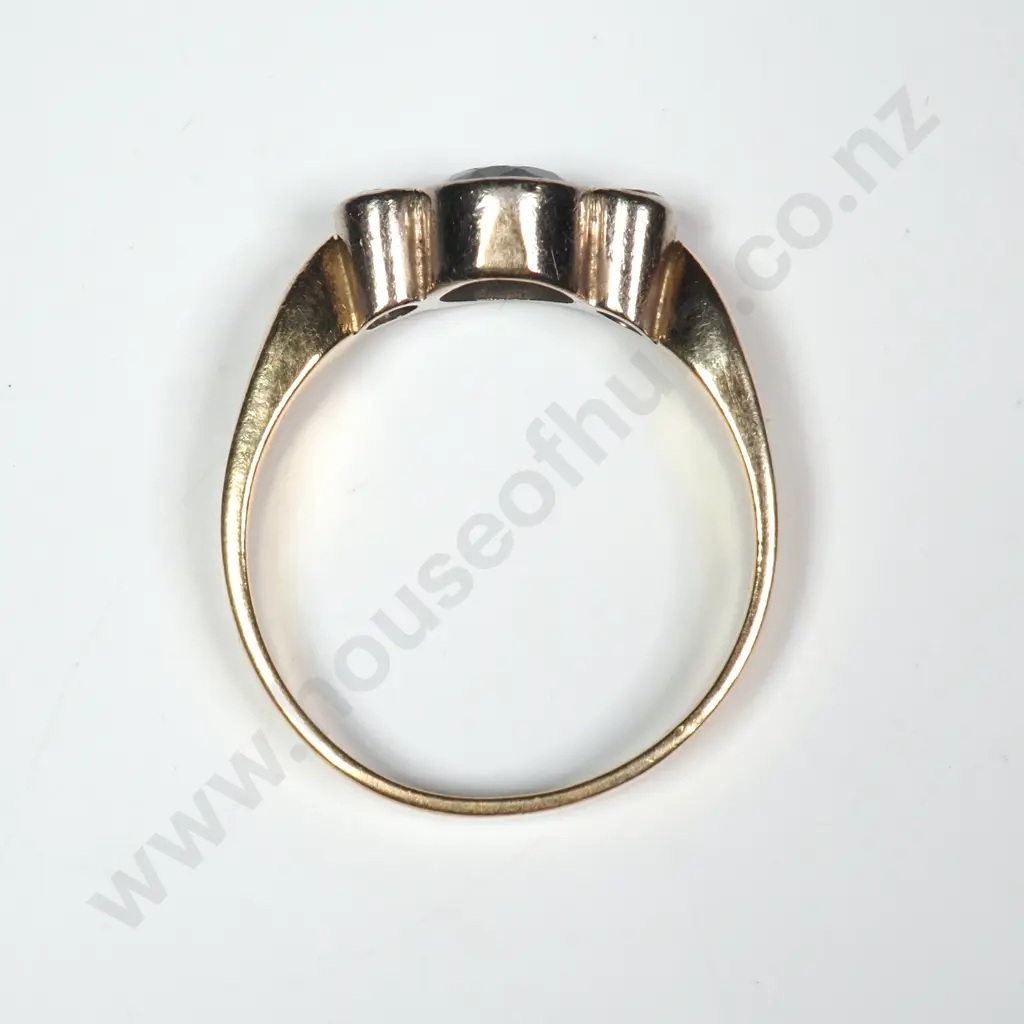 Vintage 18ct Gold Diamond & Sapphire Ring  w Valuation for $6879.00 Image 1++