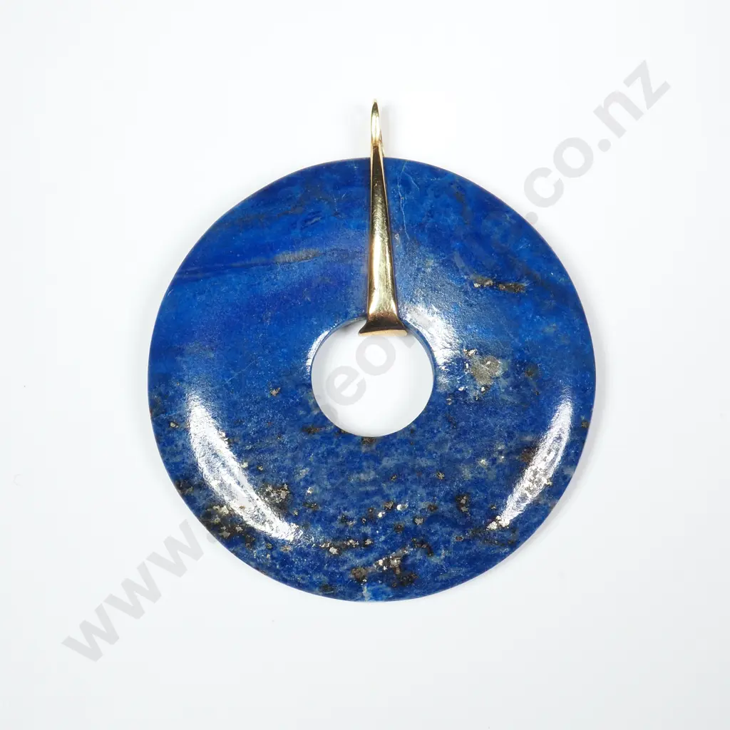 9ct Gold Lapis Lazuli Pendant Image 1++