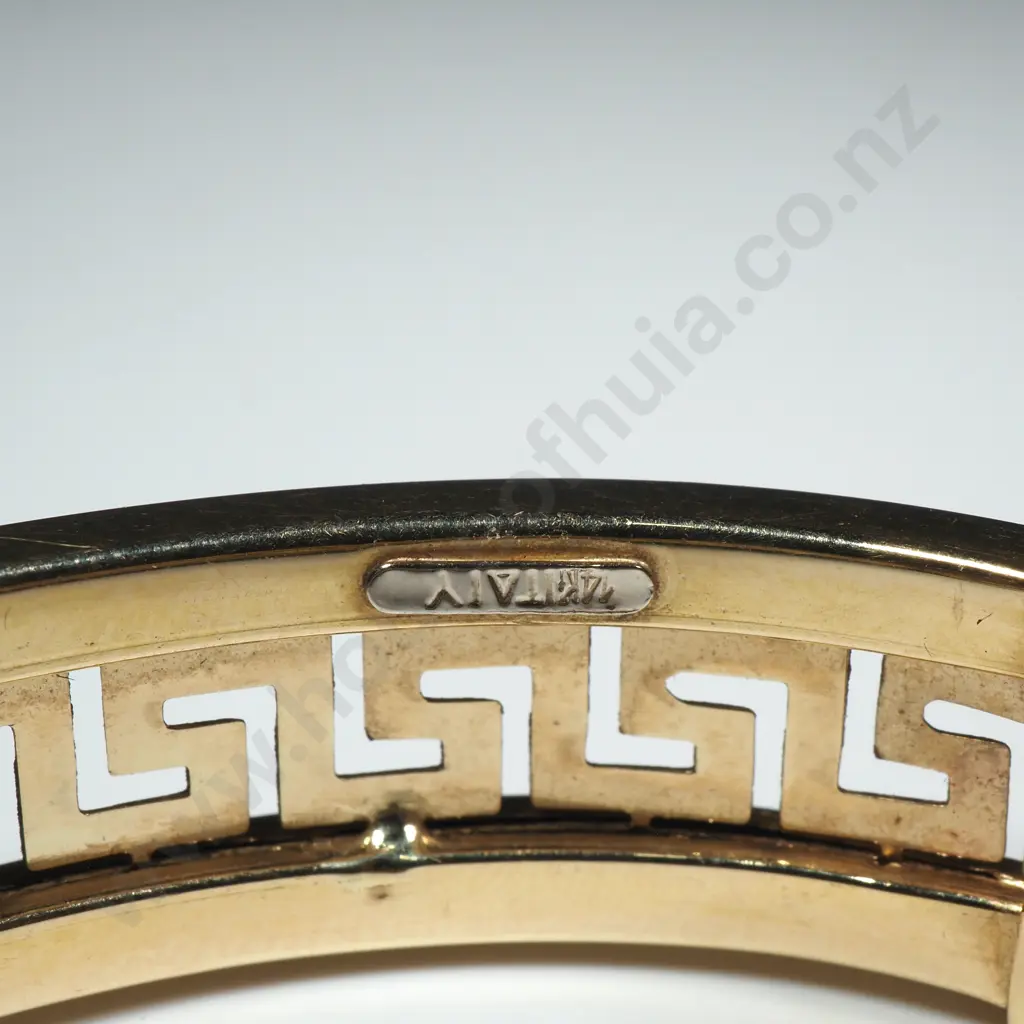 14ct Gold Italian Hinged Bracelet Image 1++