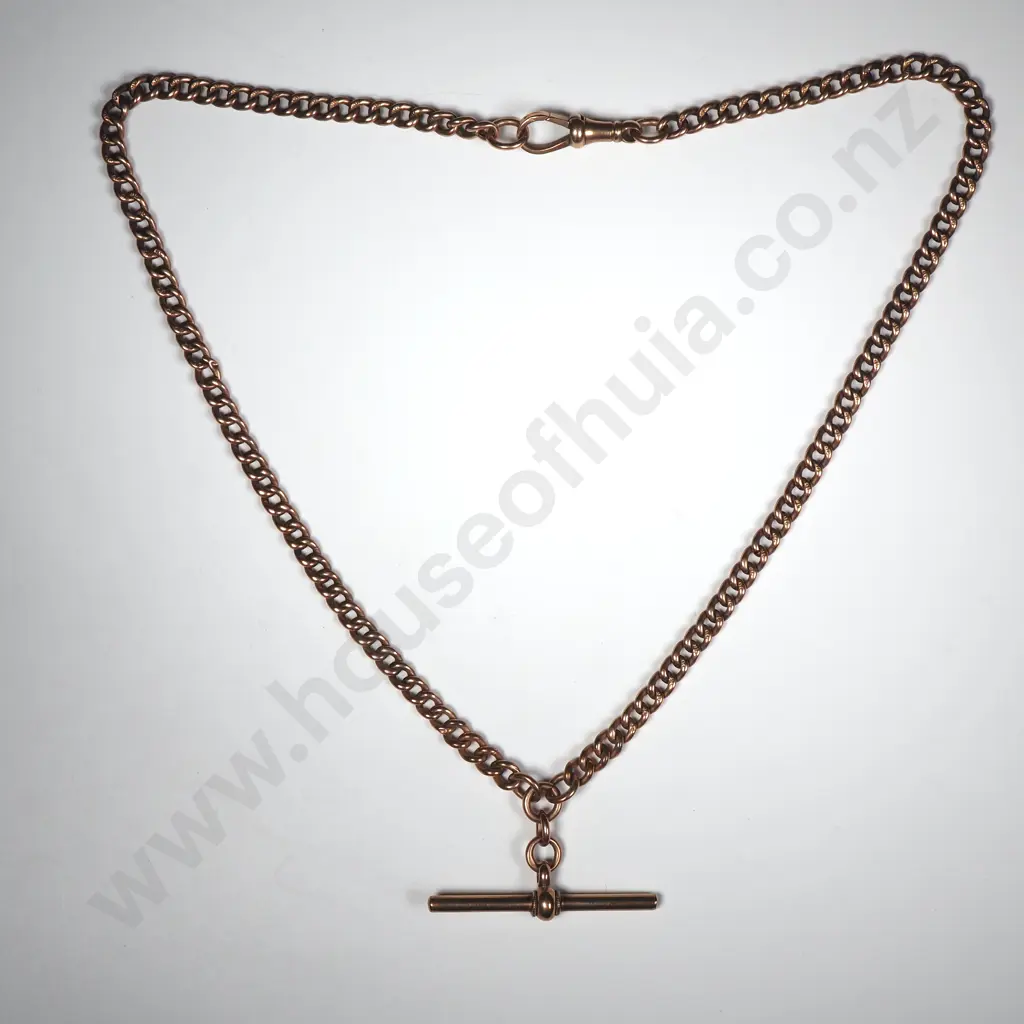 Antique 9ct Gold Fob Chain Image 1++