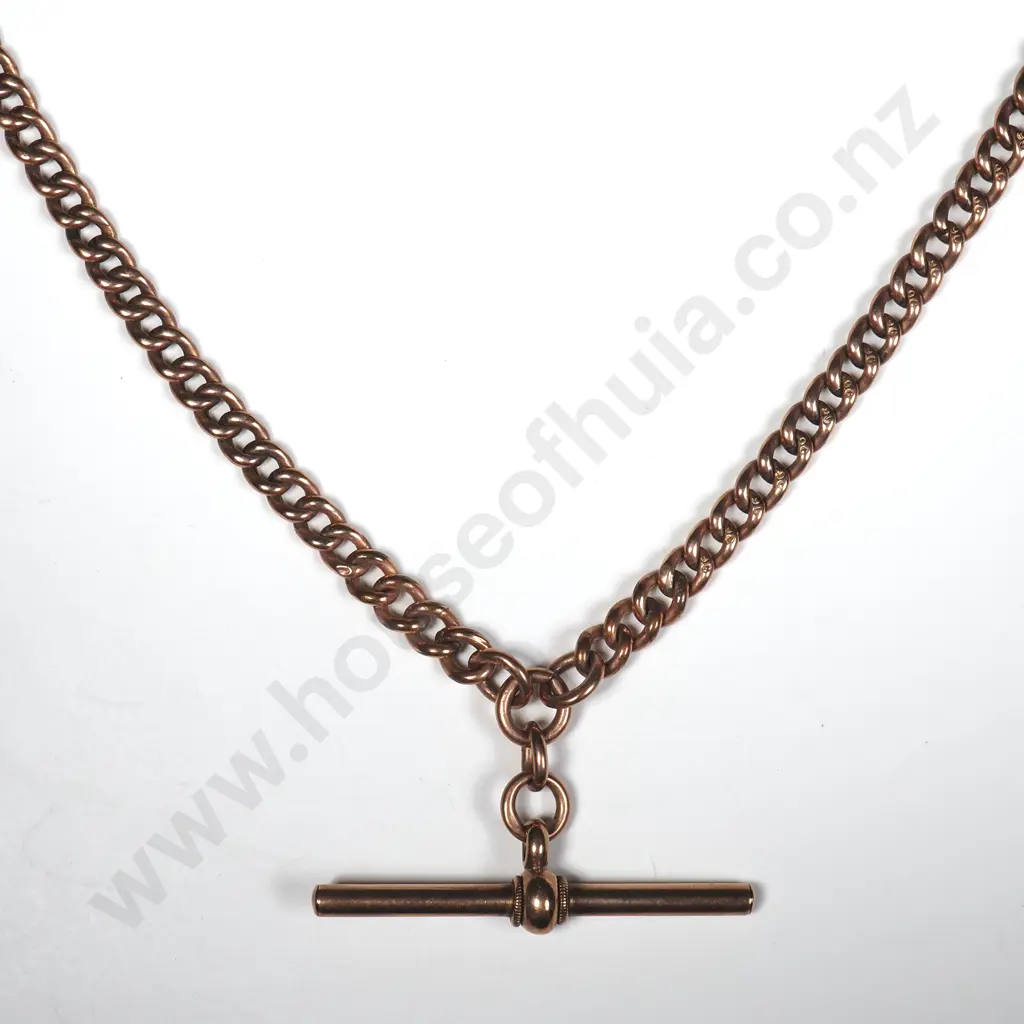 Antique 9ct Gold Fob Chain Image 1++