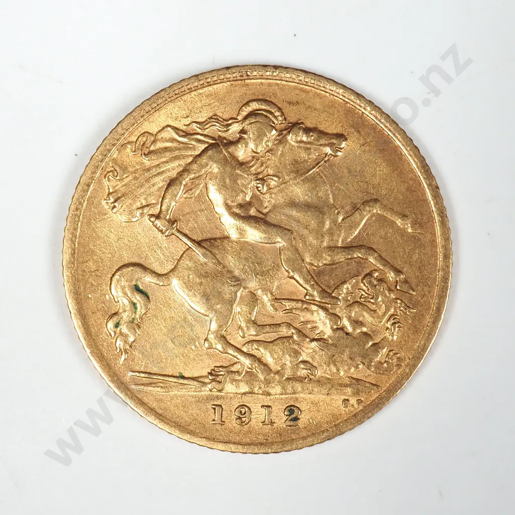 1912 Half Sovereign  Image 1++