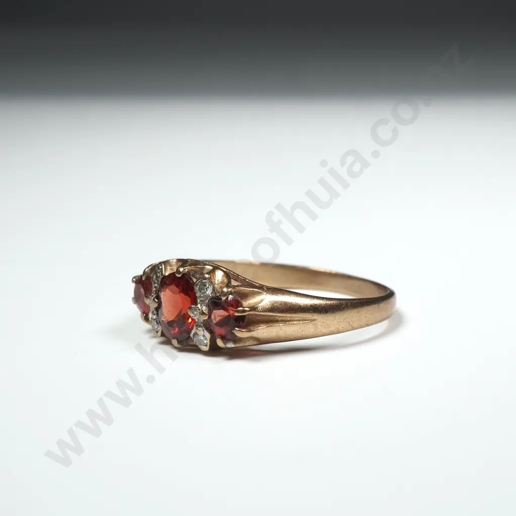 9ct Gold Gemstone Ring Image 1++