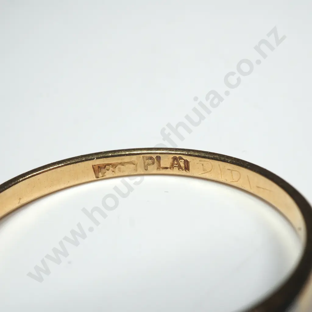 18ct Gold & Old Mine Cut Diamond Solitaire Ring Image 1++