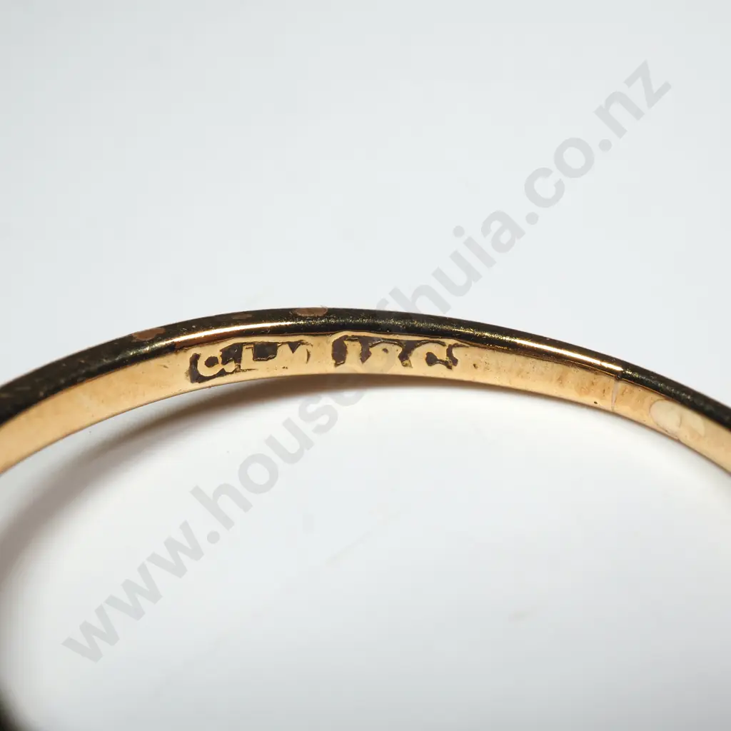 18ct Gold Three Diamond Ring Image 1++