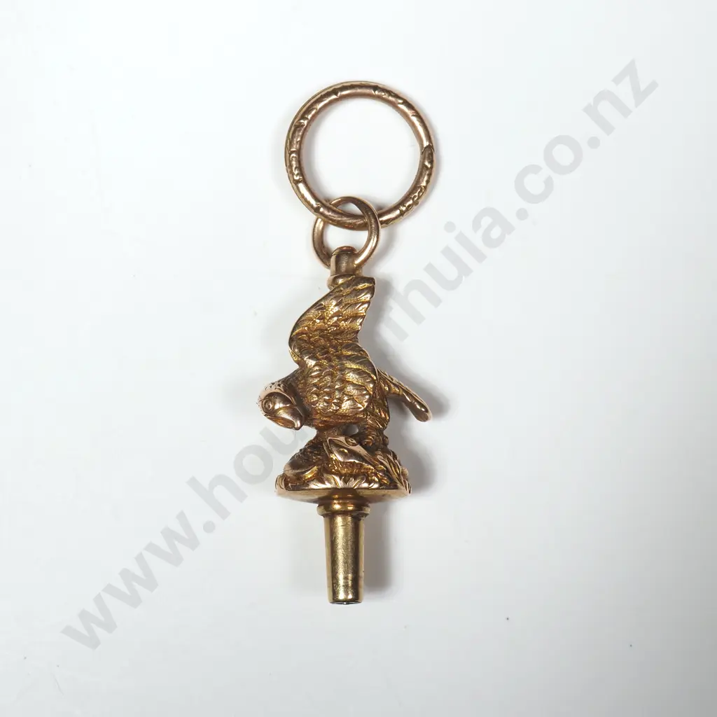 Exceptional Antique 9ct Gold Parrot Pocket Watch Key Image 1++
