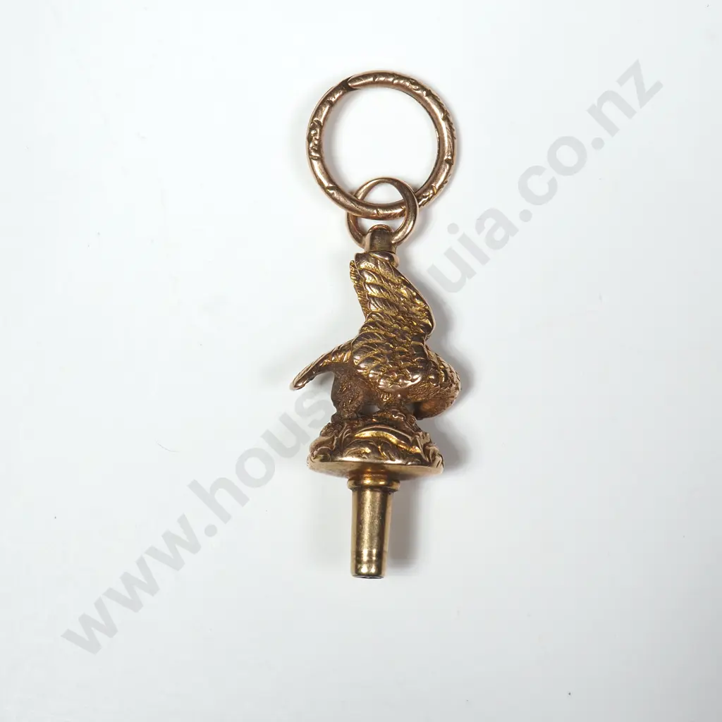 Exceptional Antique 9ct Gold Parrot Pocket Watch Key Image 1++