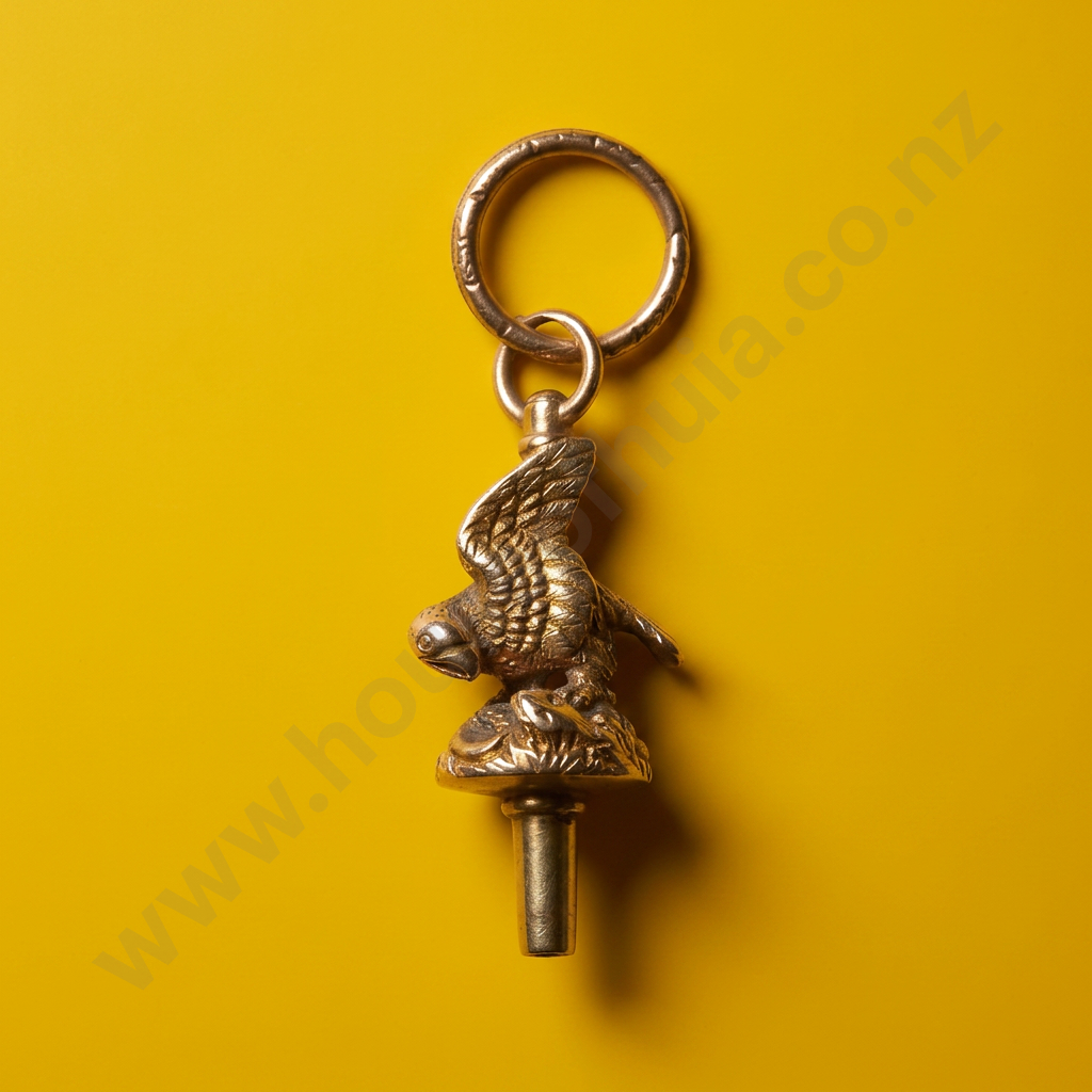 Exceptional Antique 9ct Gold Parrot Pocket Watch Key Image 1++
