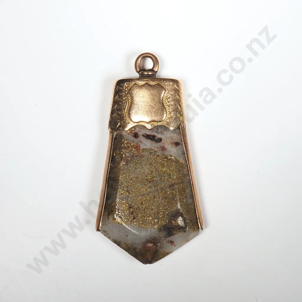 Colonial 15ct Gold, Gold Bearing Quartz Pendant Image 1++