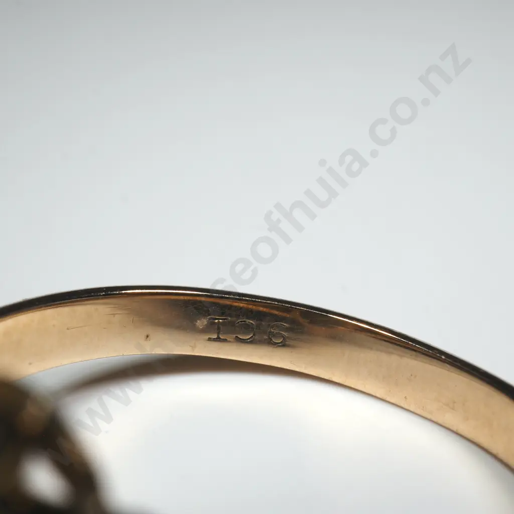 Vintage 9ct Gold And Solid Opal Ring Image 1++