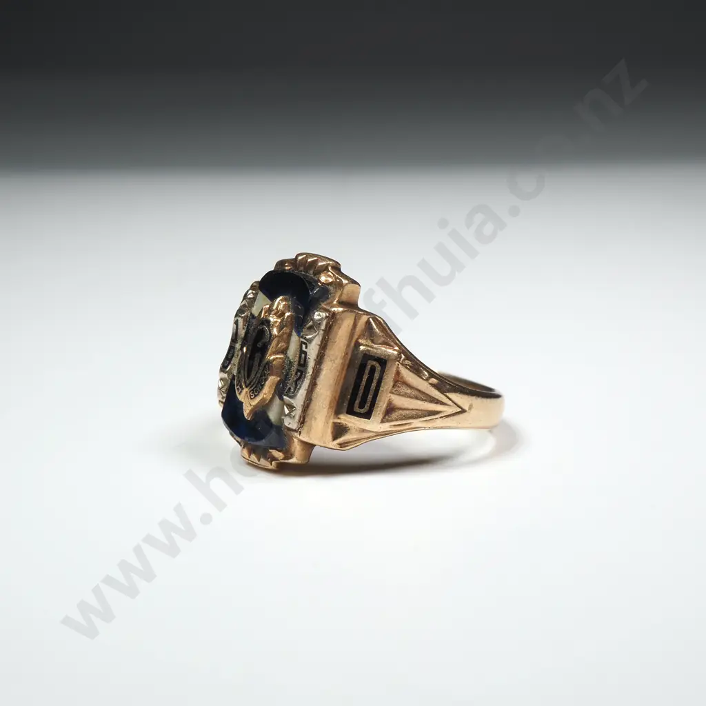 1963 10ct Gold American Class Ring Image 1++