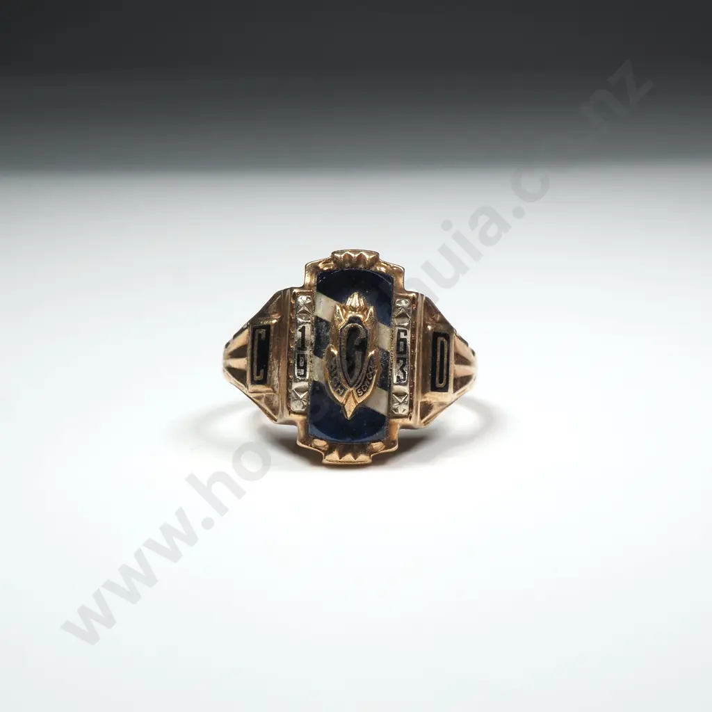 1963 10ct Gold American Class Ring Image 1++