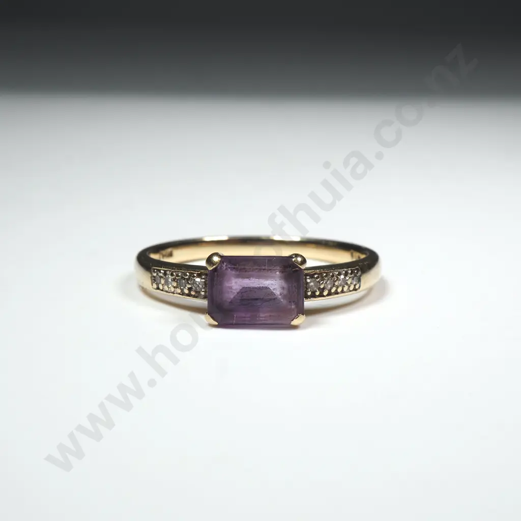 10ct Gold Purple Gem Michael Hill Ring Image 1++