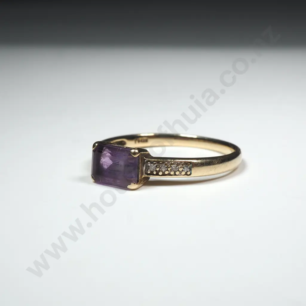 10ct Gold Purple Gem Michael Hill Ring Image 1++