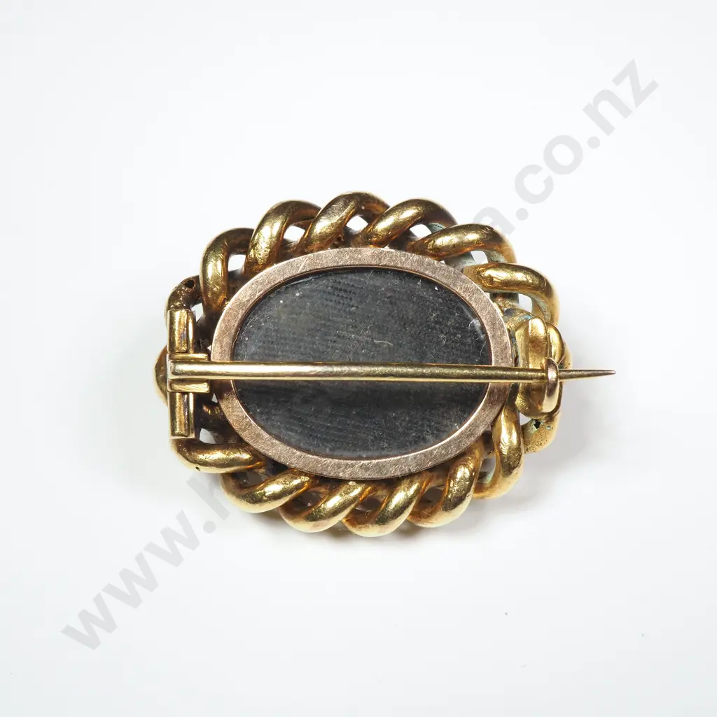 Antique 15ct Gold Gemset Brooch Image 1++