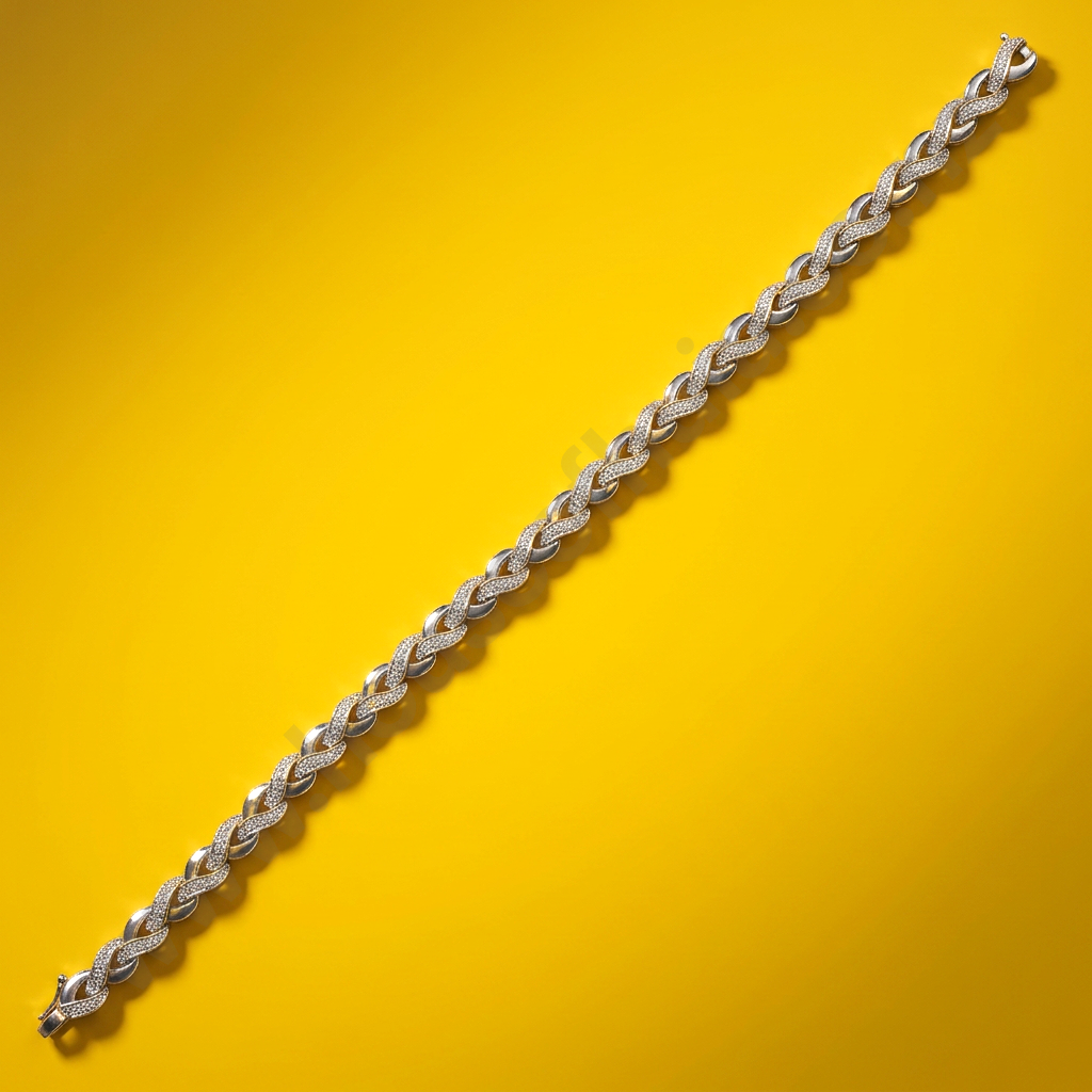 Vintage 9ct Gold Diamond Bracelet Image 1++