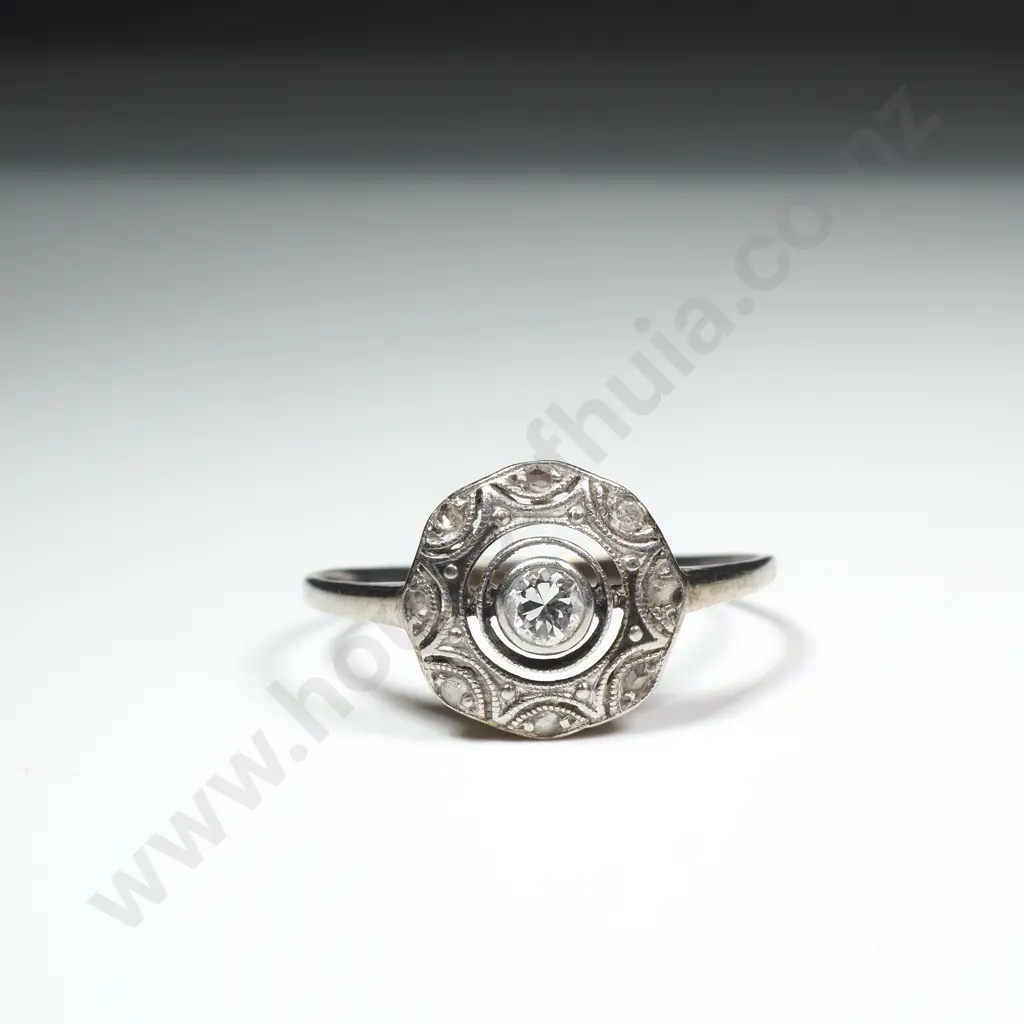 Antique Art Deco Diamond Ring Image 1++