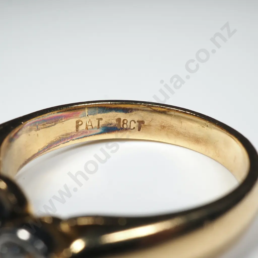 Stunning 18ct Gold Sapphire & Diamond Ring w Valuation for $8,560.00 Image 1++