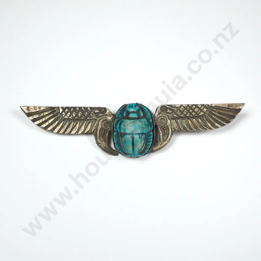 Antique Scarab Brooch Image 1++