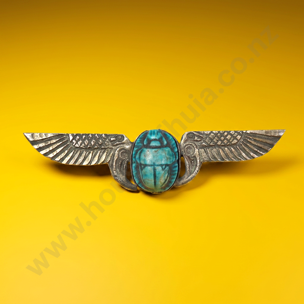 Antique Scarab Brooch Image 1++