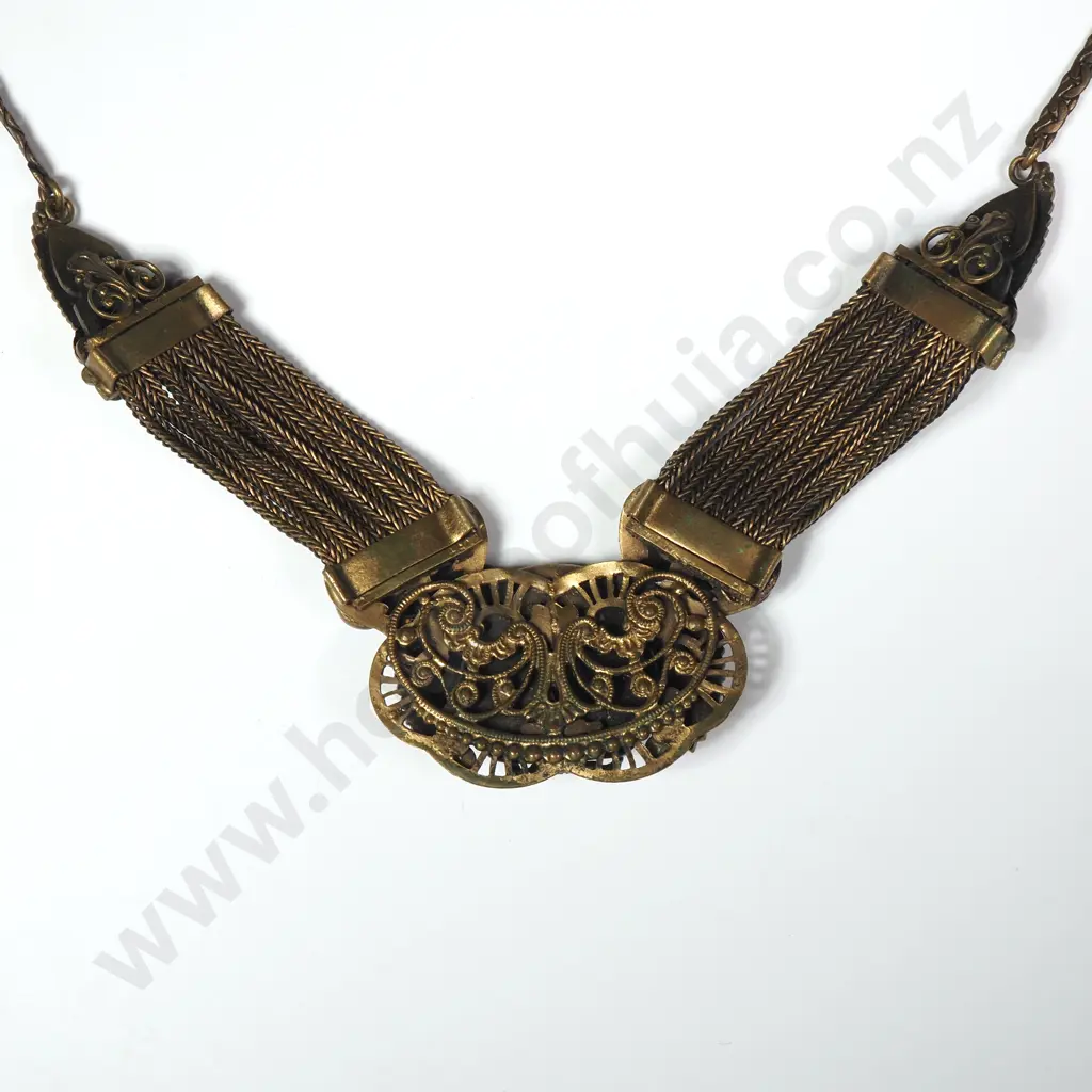 Exceptional Max Neiger Art Deco Egyptian Revival Tutankhamun Jade Glass & Enamel Multi Strand Necklace Image 1++