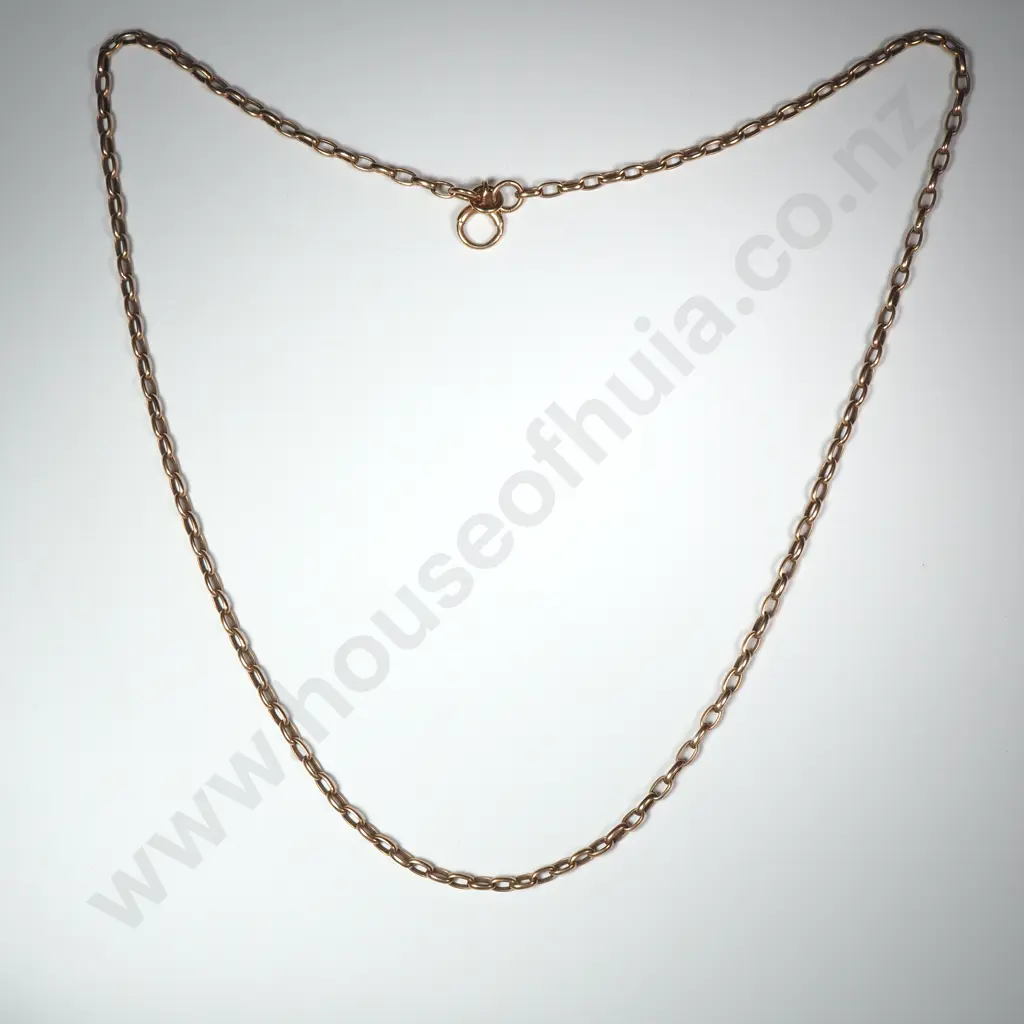 9ct Gold Chain with Large Spring Ring Image 1++