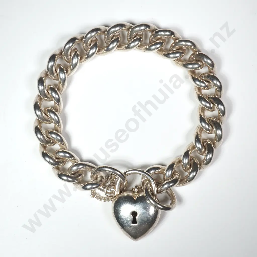 Substantial Sterling Silver Bracelet Image 1++