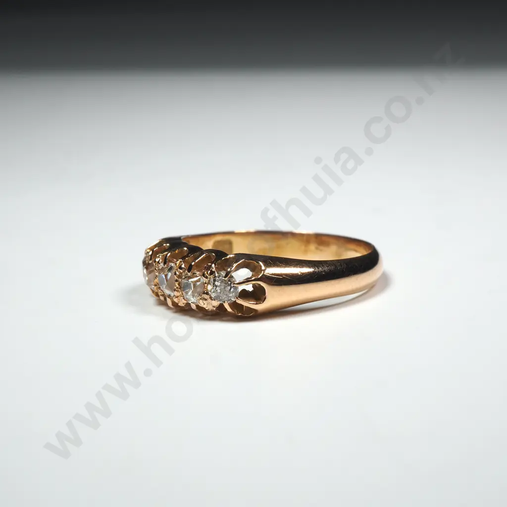 Antique 18ct Gold London Bridge Diamond Ring w Valuation for $4,675.00 Image 1++