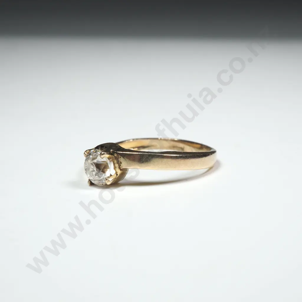 Vintage 9ct Gold & Mine Cut Diamond Ring w Valuation for $2,275.00 Image 1++