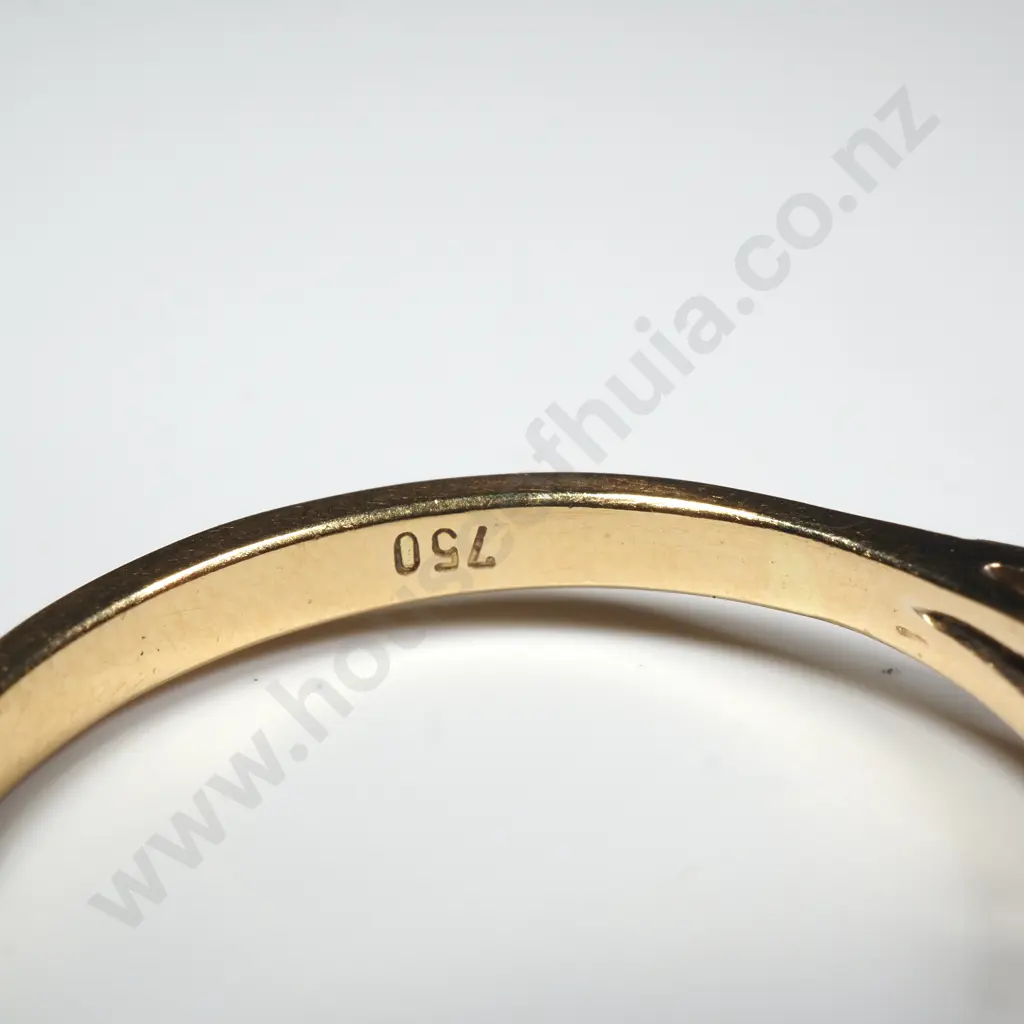 18ct Gold Diamond Solitaire Ring w Valuation for $4,500.00 Image 1++