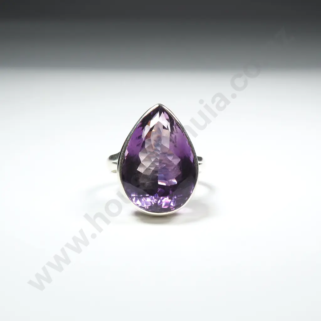Sterling Silver Amethyst Ring Image 1++