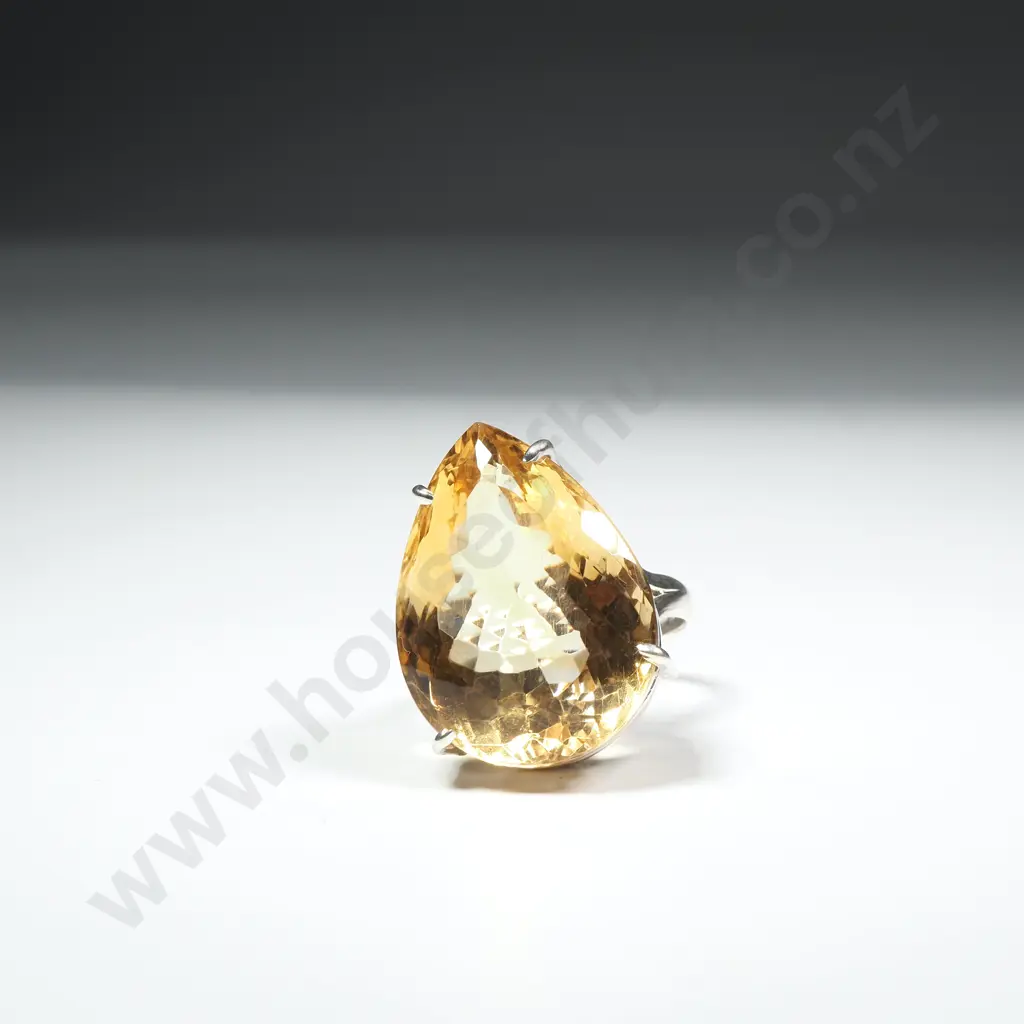 Sterling Silver Citrine Ring Image 1++