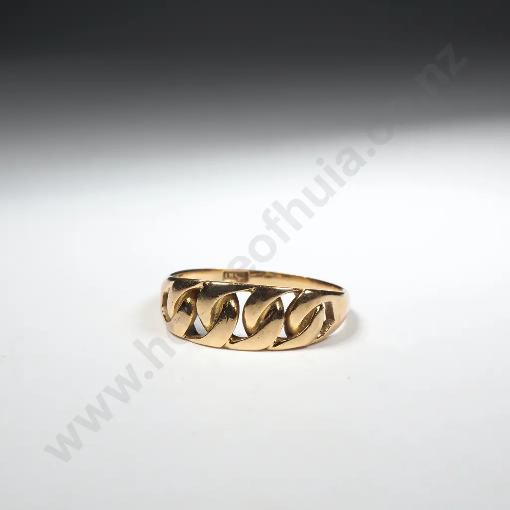 Antique 18ct Gold Knot Ring Image 1++