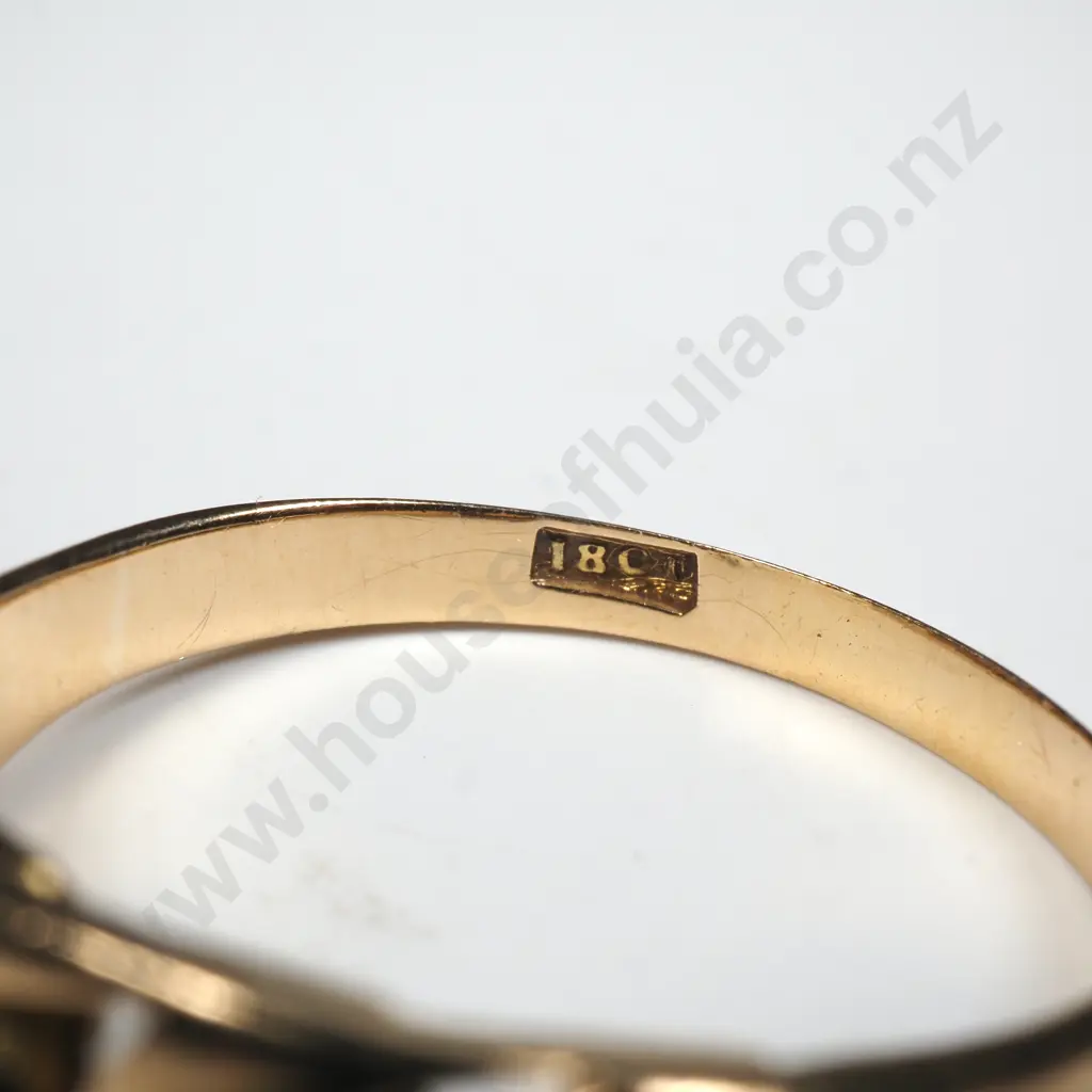 Antique 18ct Gold Knot Ring Image 1++