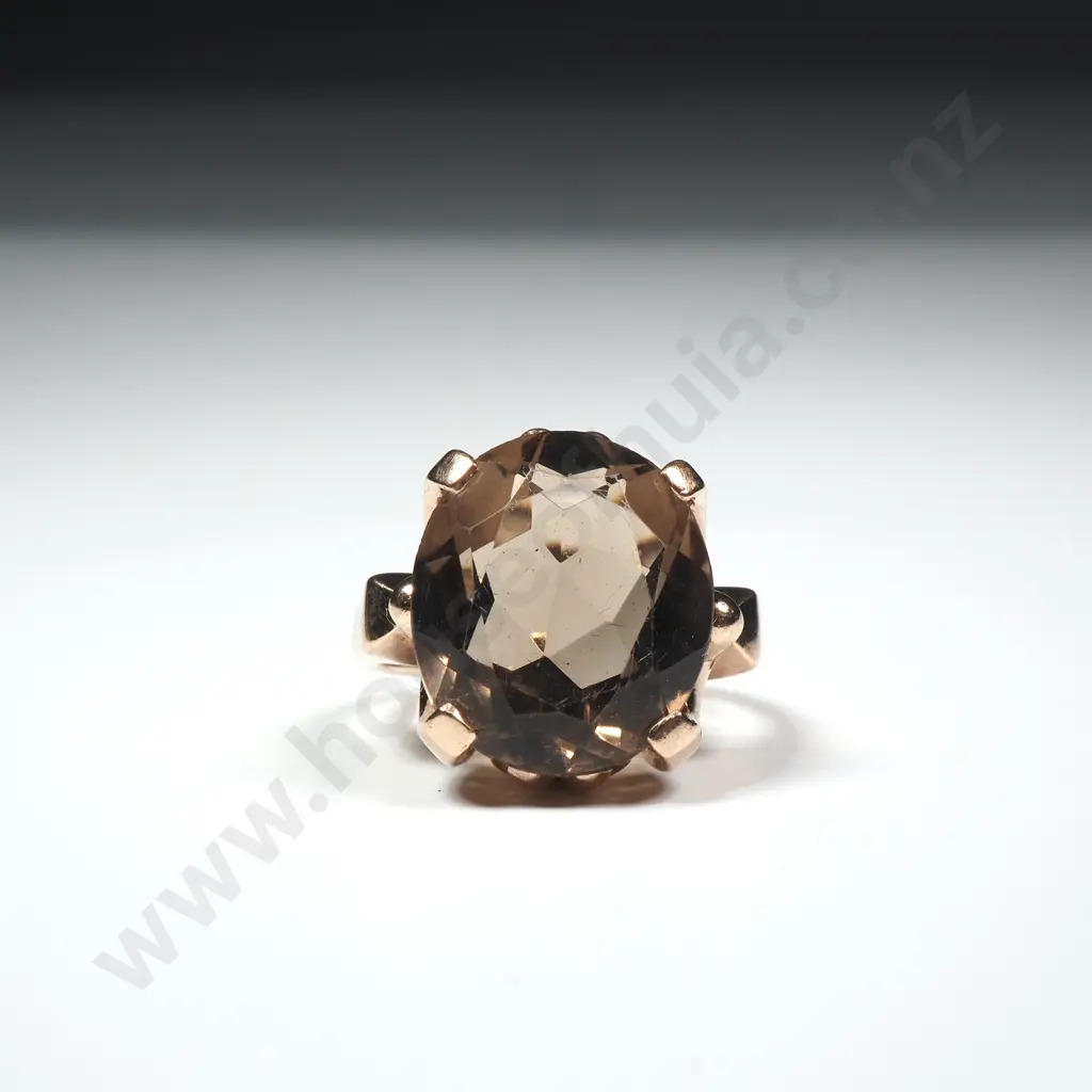Vintage 9ct Gold Topaz Ring Image 1++