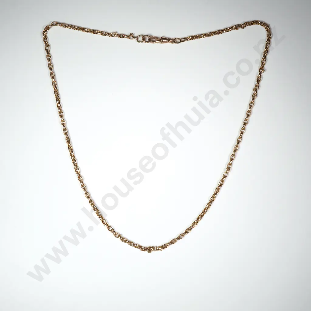 Antique 9ct Rose Gold Necklace Image 1++