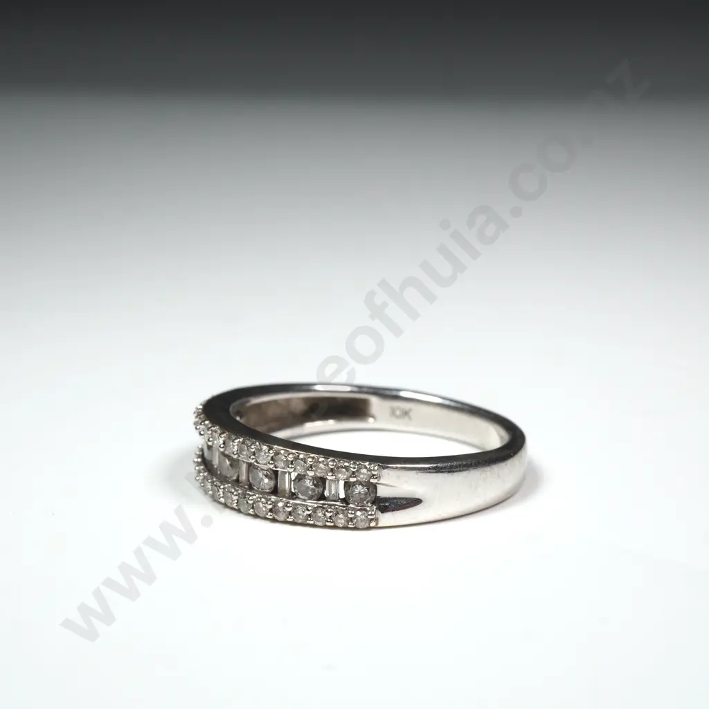 10ct White Gold & Diamond Ring by Michael Hill Image 1++