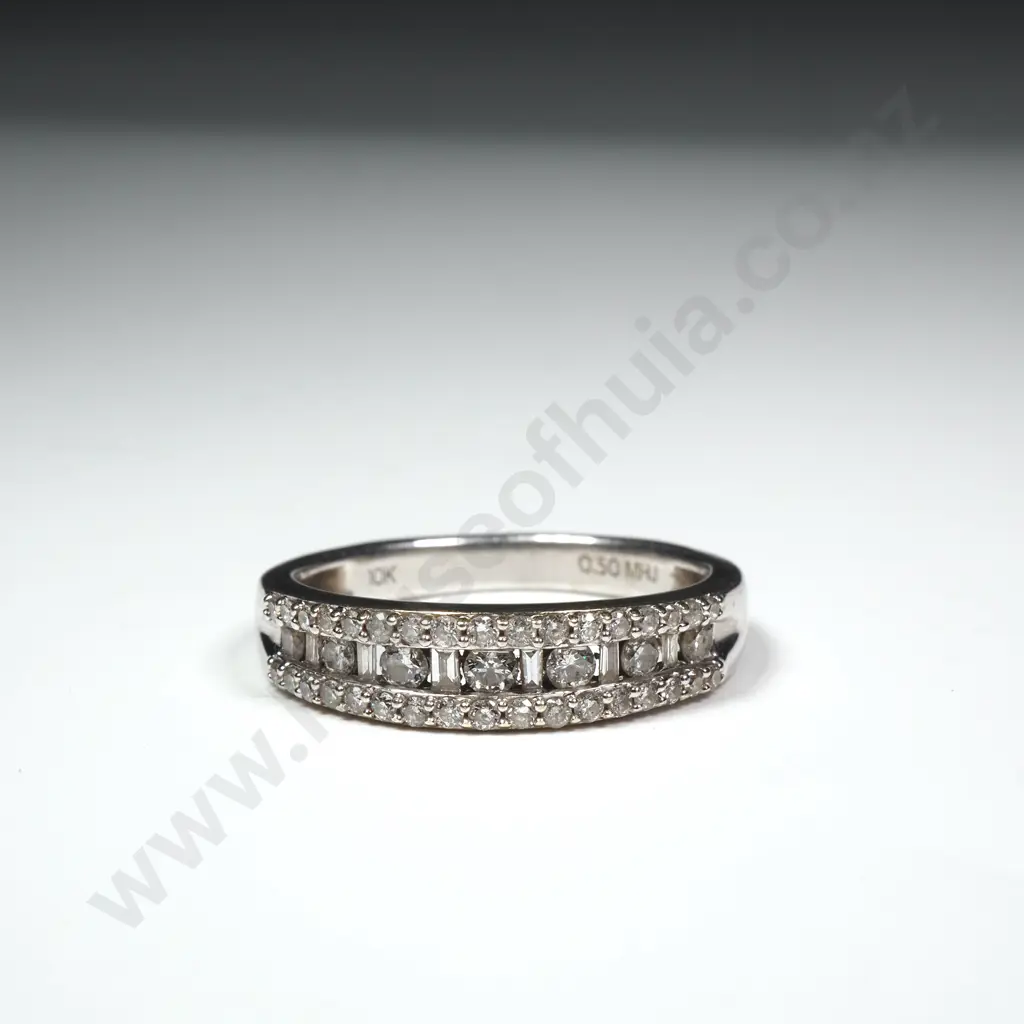 10ct White Gold & Diamond Ring by Michael Hill Image 1++