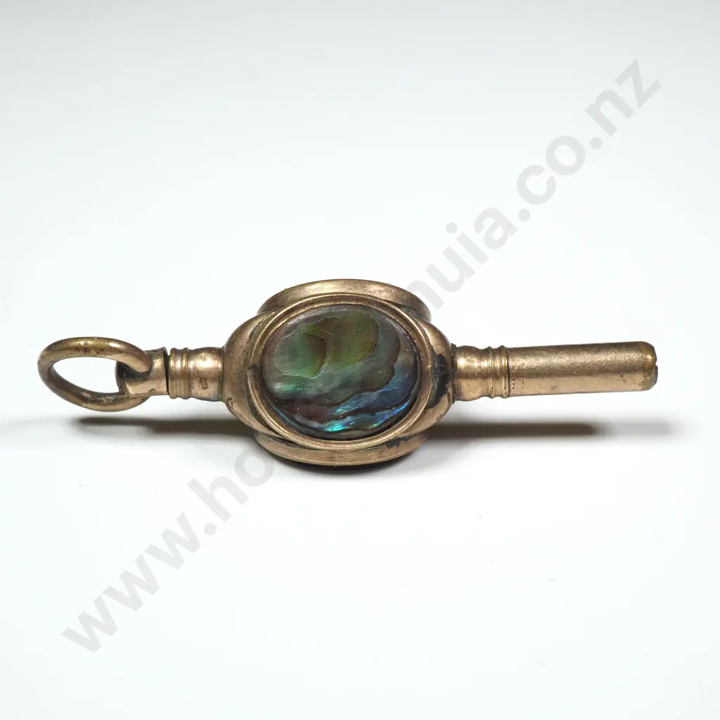 Antique Rolled Gold Stone Set Pocket Watch Key Image 1++