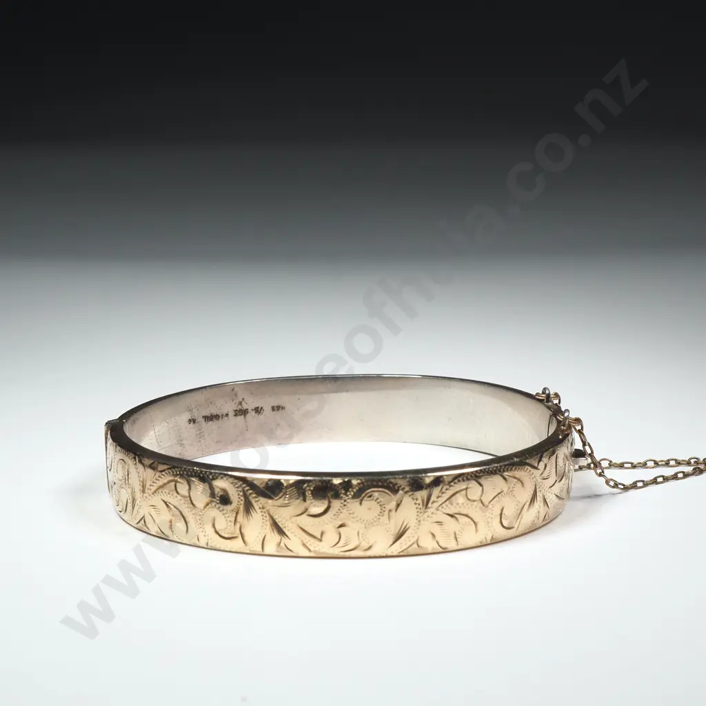 Vintage Sterling Silver 1/5 9ct Gold over Sterling Silver Bracelet Image 1++